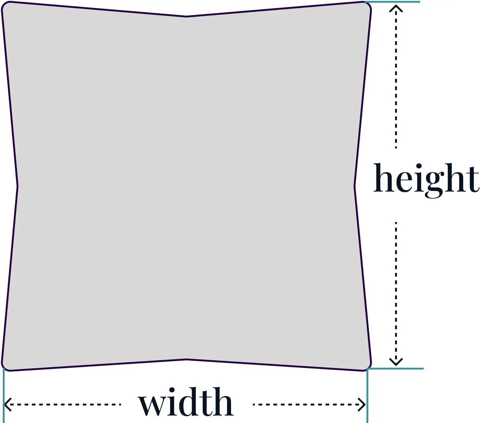 how to measure throw pillows