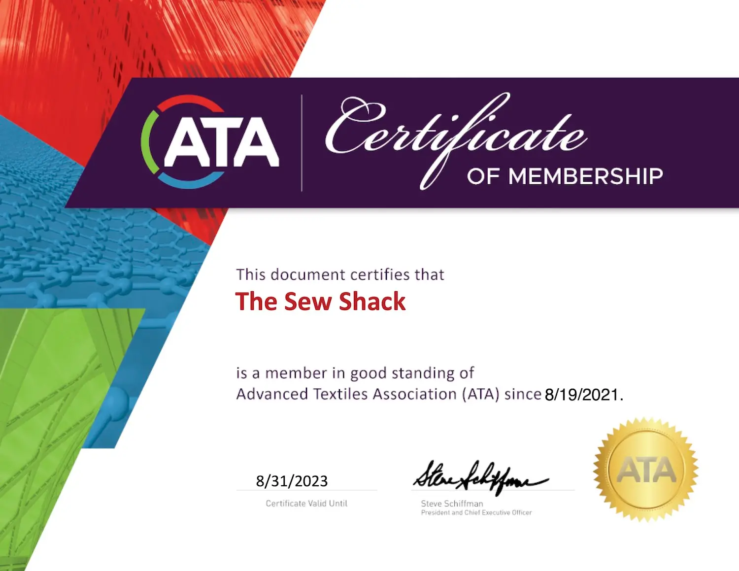 ata certificate